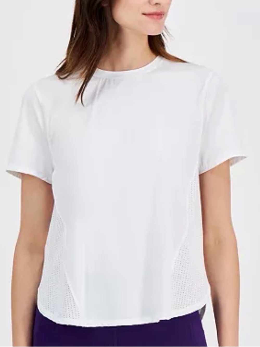 Women's Perforated-Side Short-Sleeve T-Shirt 3x